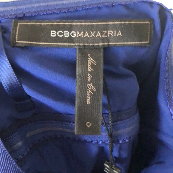 BCBG Long Blue gown - Picture 5 of 5